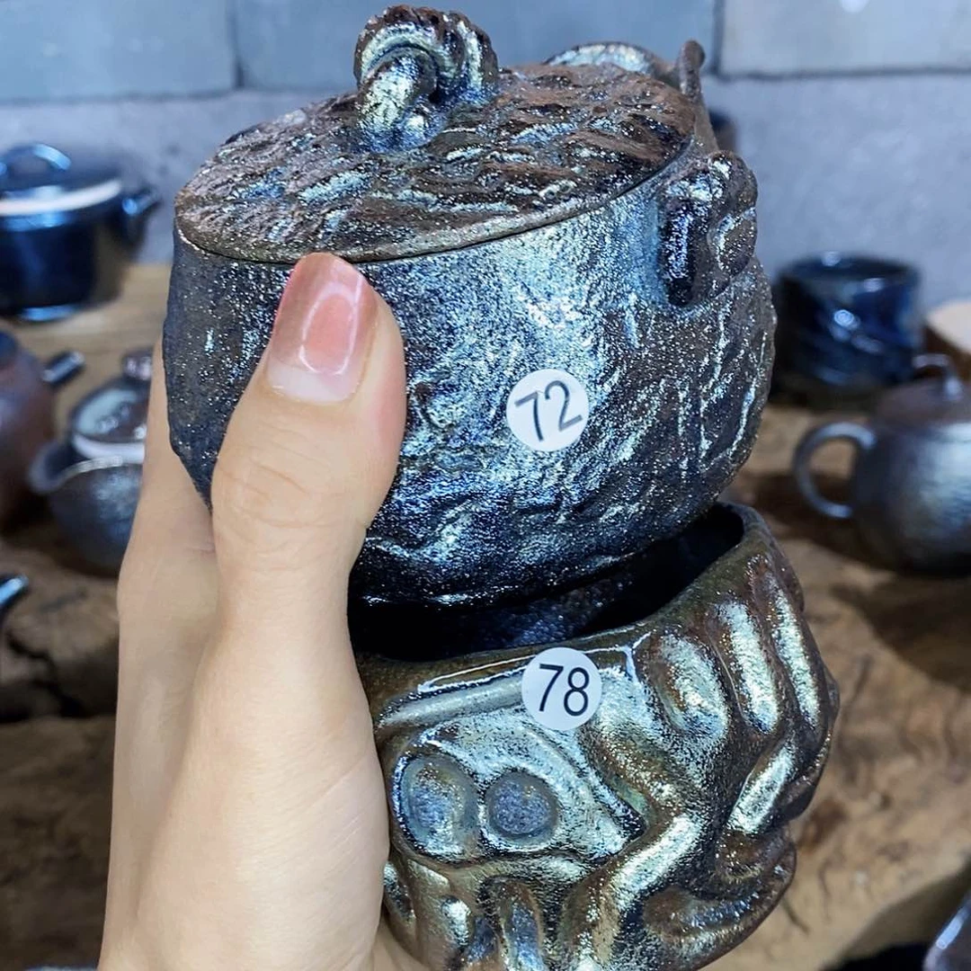 杯潘云南建水紫陶柴烧