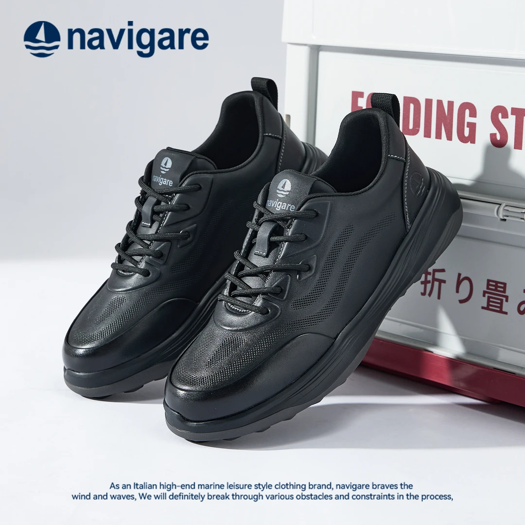 Navigare意大利小帆船男鞋2025年秋季耐磨时尚软底男士户外休闲鞋