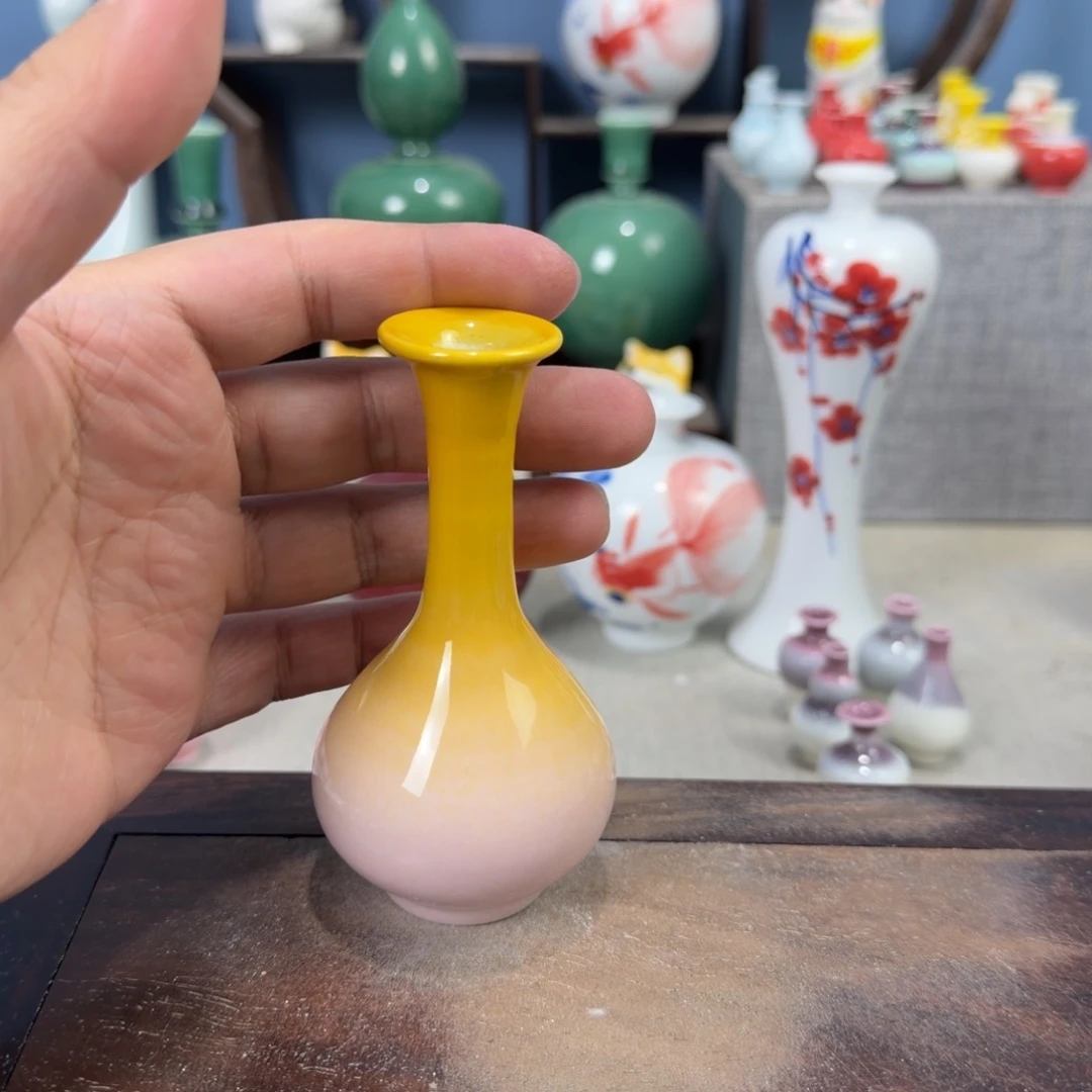 陶瓷手工小花器摆件