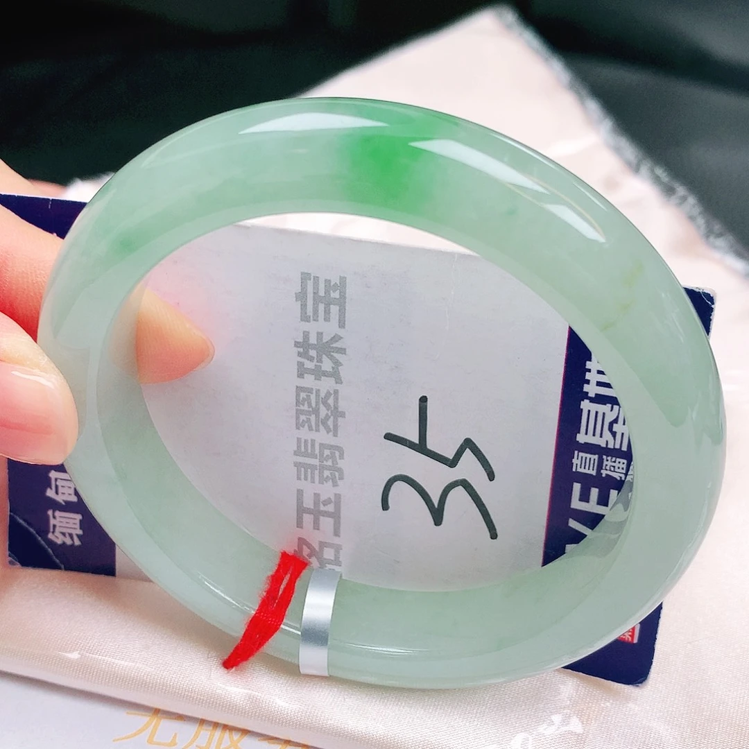 翡翠未镶嵌手镯缅甸天然a货翡翠手镯