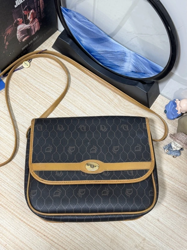 95新 DIOR/迪奥 迪奥老花斜挎包