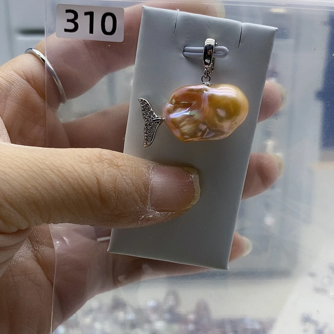 颈饰合金淡水珍珠