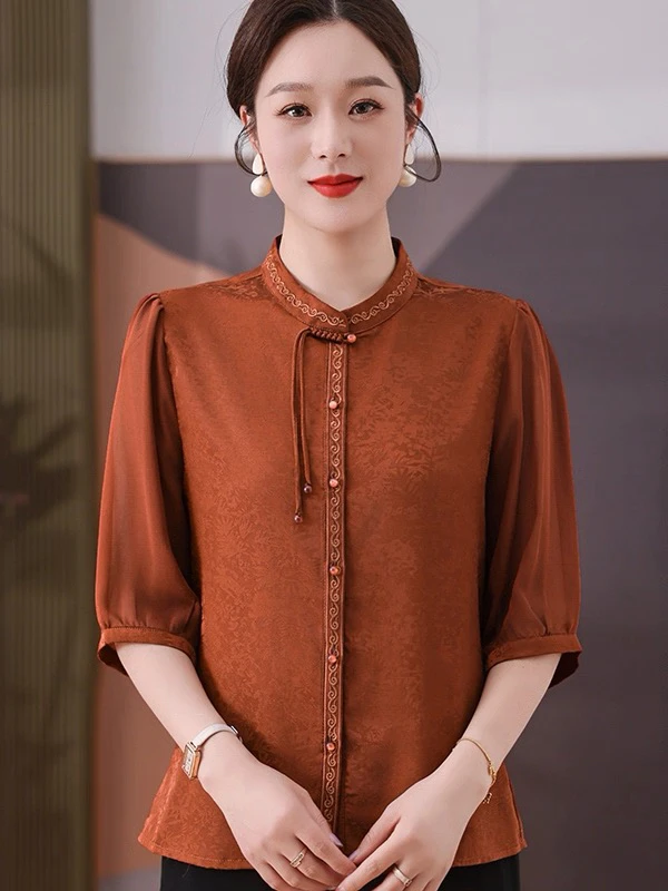 D18-女士夏季国风外套