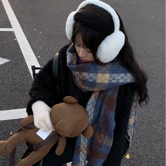 高级感围巾女冬季披肩2024百搭时尚加厚保暖围脖时尚网红设计款潮