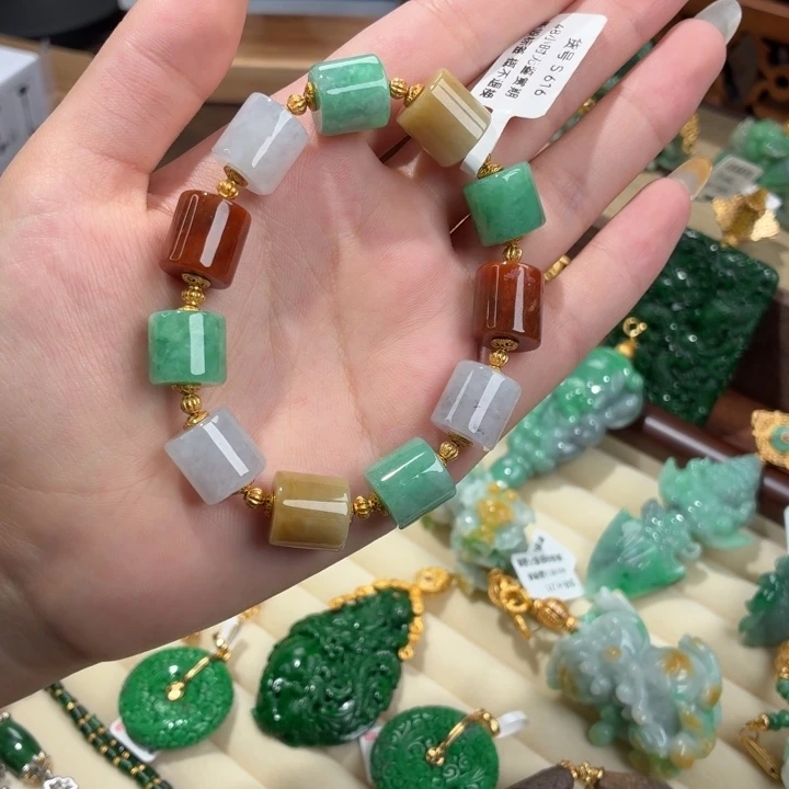 翡翠未镶嵌手链03