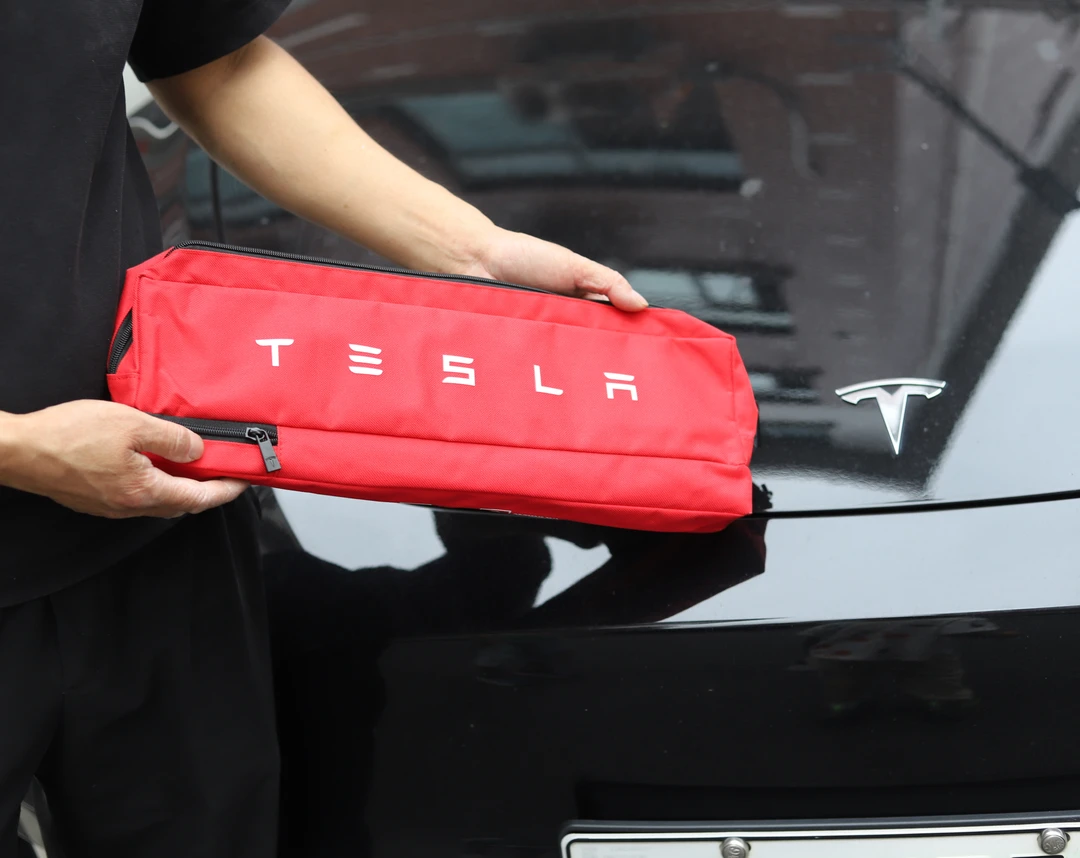 发2个！红色长条五金工具收纳包长43cm宽13cm侧宽4.5cm