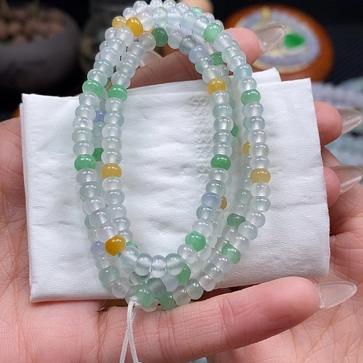 翡翠挂件未镶嵌J***?珠链