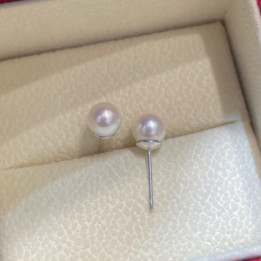 海水Akoya珍珠耳针S925银针 （单只）/强光/经典/简约