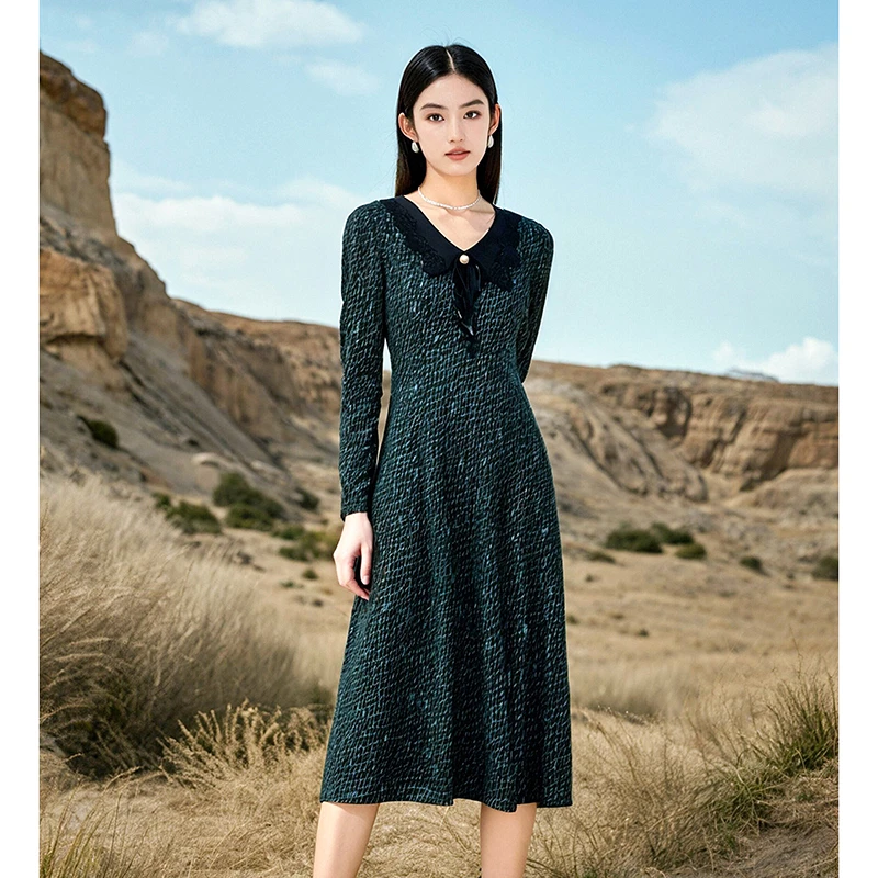 秋冬新款时尚休闲连衣裙 伽1983H