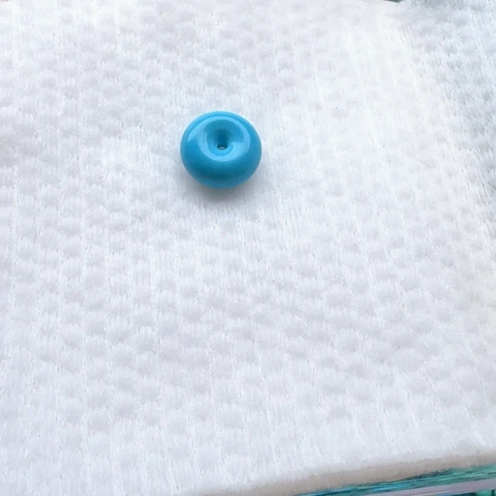 卡14.9/6.7蓝平安扣一颗