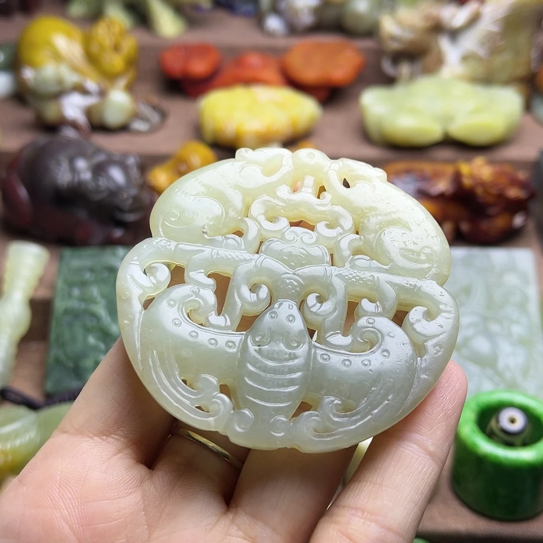 白玉菩提吊坠88。。