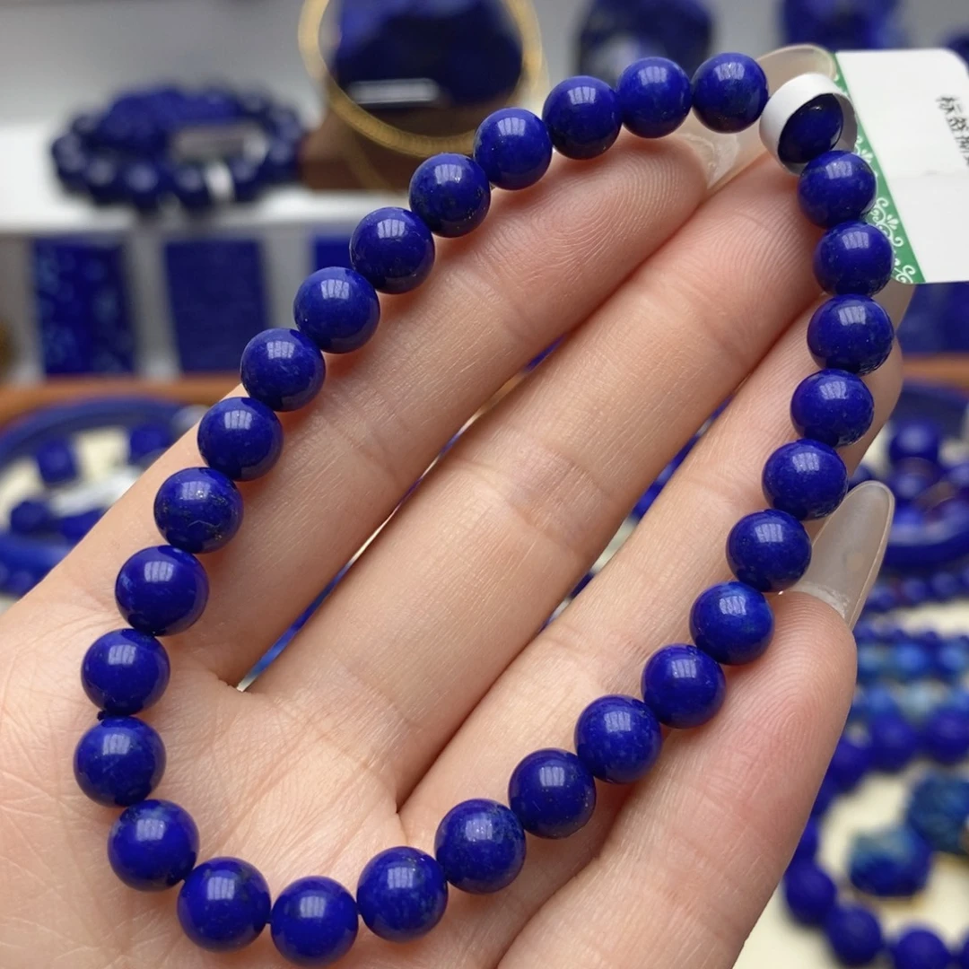 青金石未镶嵌手链6mm