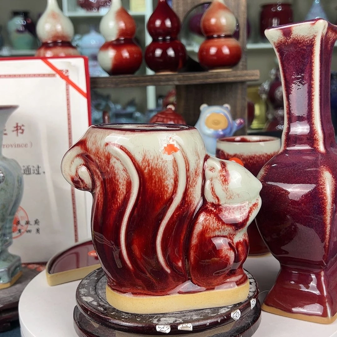 摆件郑家钧窑摆件