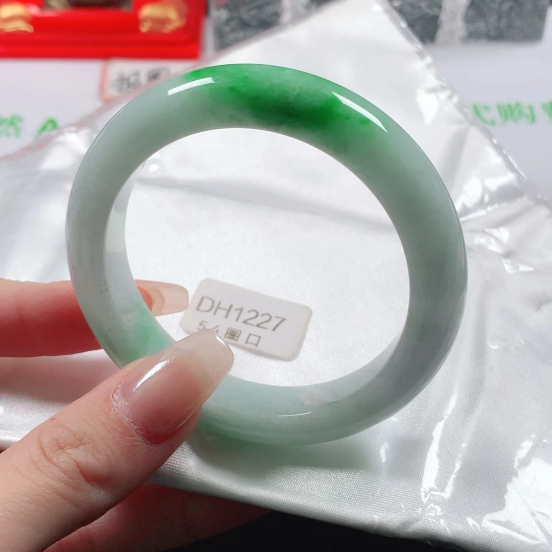 未镶嵌手镯翡翠闪***星天然翡翠手镯dh1227