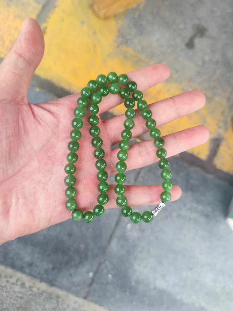 和田玉碧玉妈妈链