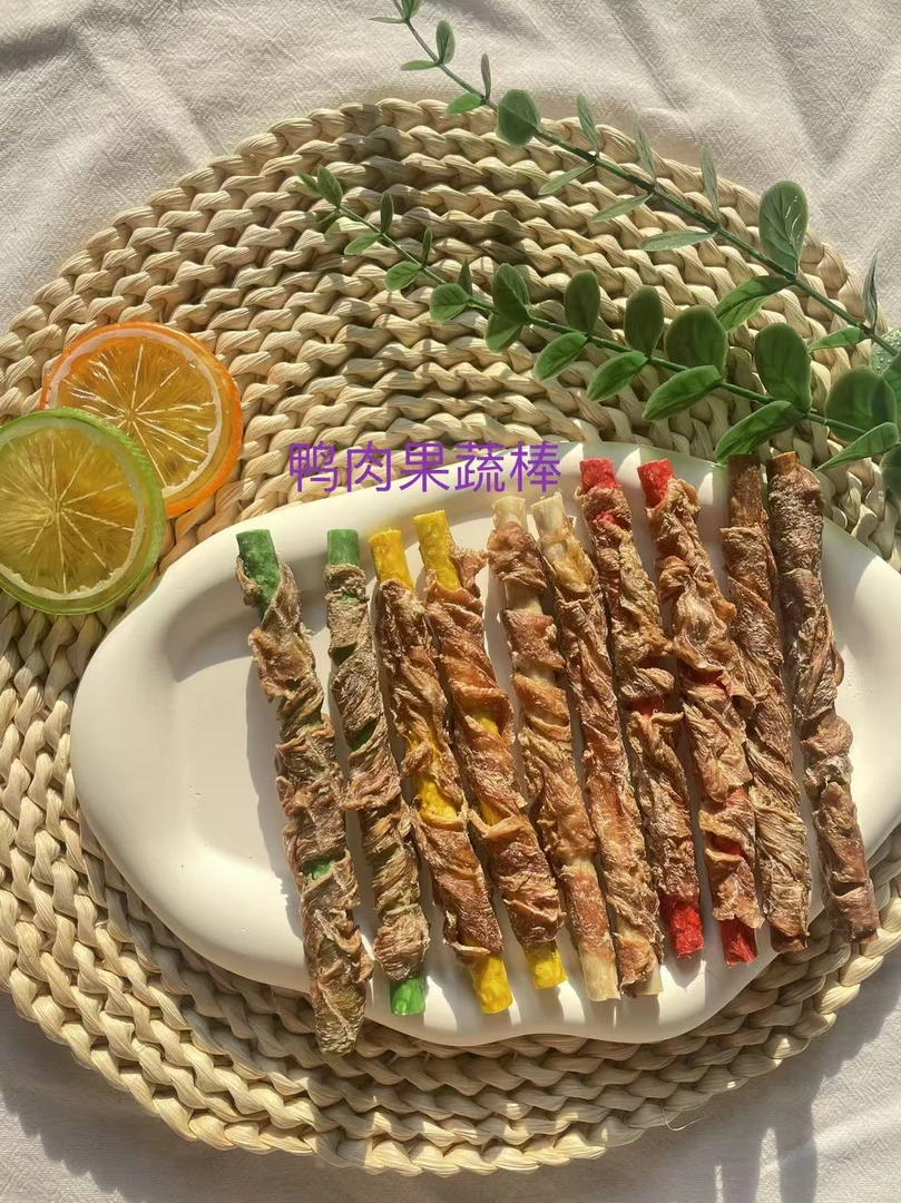 宠物零食 鸭肉绕果蔬棒 1包