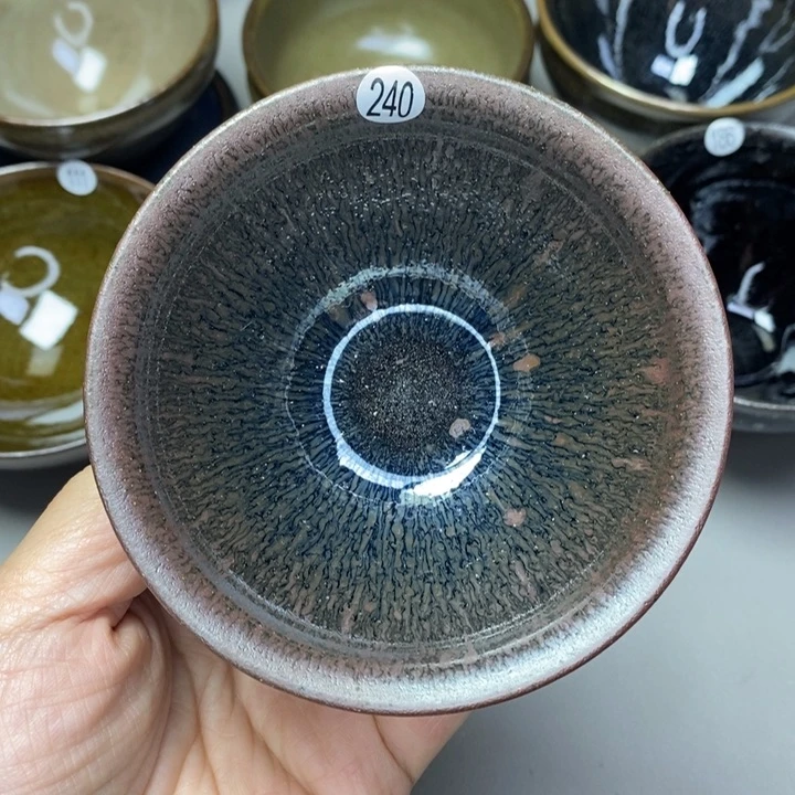 茶盏建窑建盏磨底柴烧主人杯