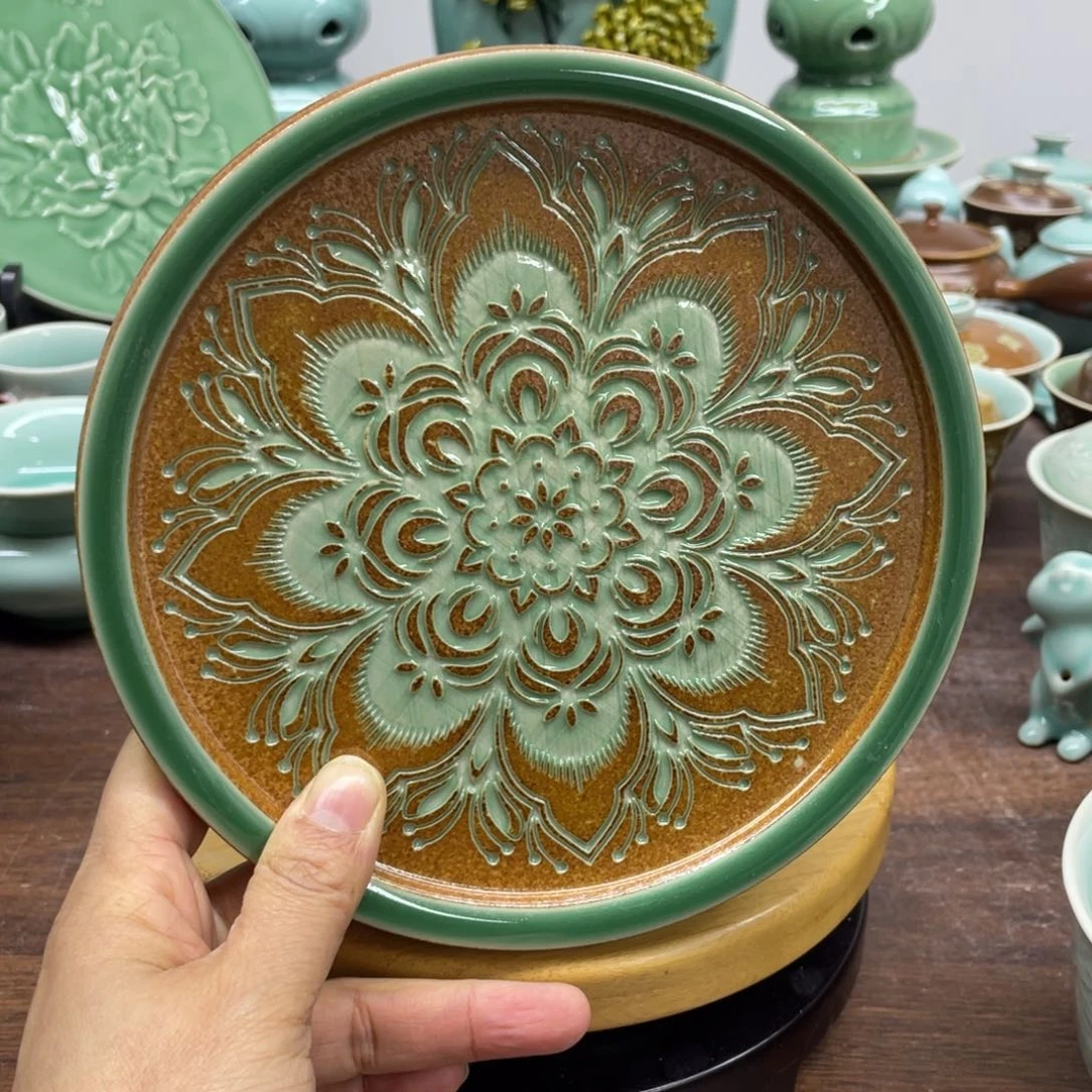 特价福利青瓷17.5厘米壶承