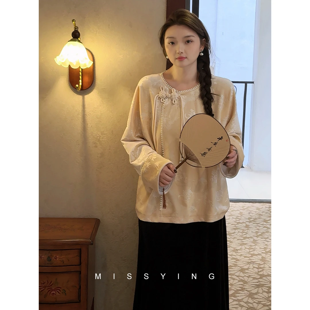 应小姐【千山翡】微胖大码韩版时尚经典显瘦休闲轻薄新中式外套