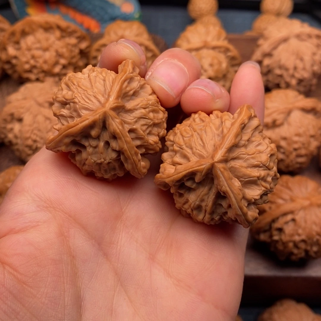 文玩核桃把件36全品，盘山人字奔