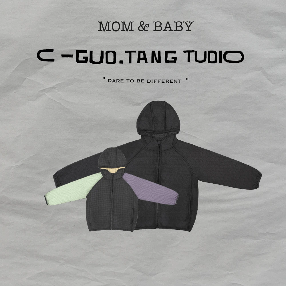 C-Guo.Tang Studio原创亲子童装自制轻轻软风壳儿童日系户外外套