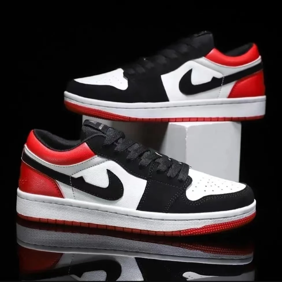 aj男鞋黑白熊猫dunk空军一号三太子低帮荧光绿运动情侣板鞋aj女鞋