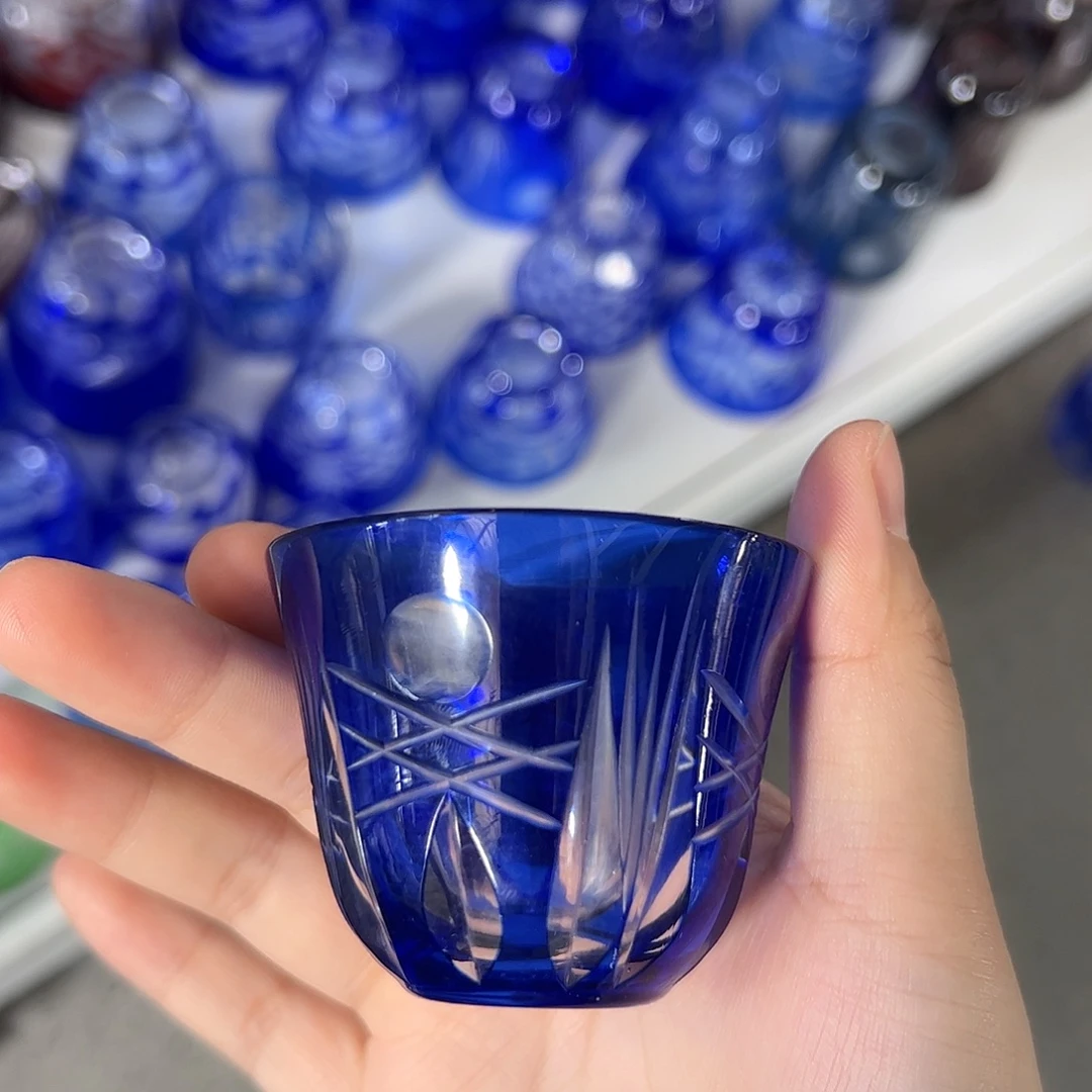 水晶玻璃高脚款微瑕一个