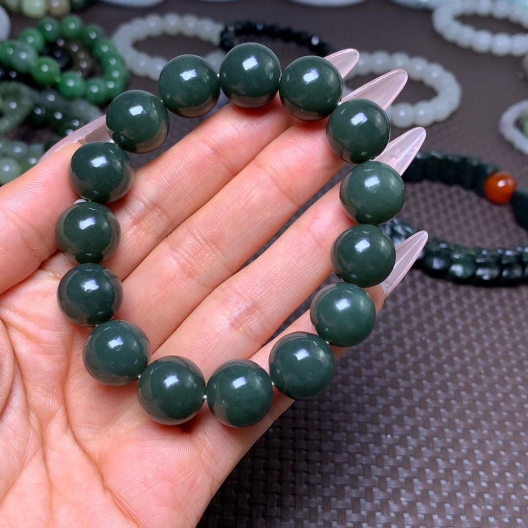 未镶嵌手串和田玉卡14