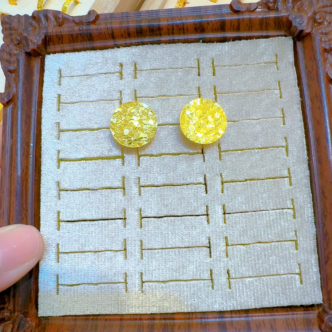 铜合金耳饰 2297新款耳环爆款白搭时尚金色铜合金爆款