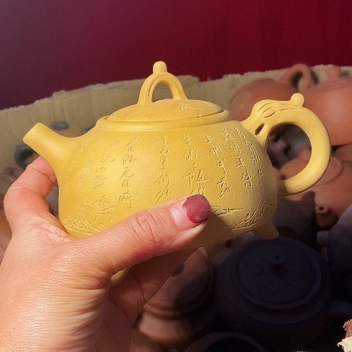 全手工制作宜兴紫砂茶壶