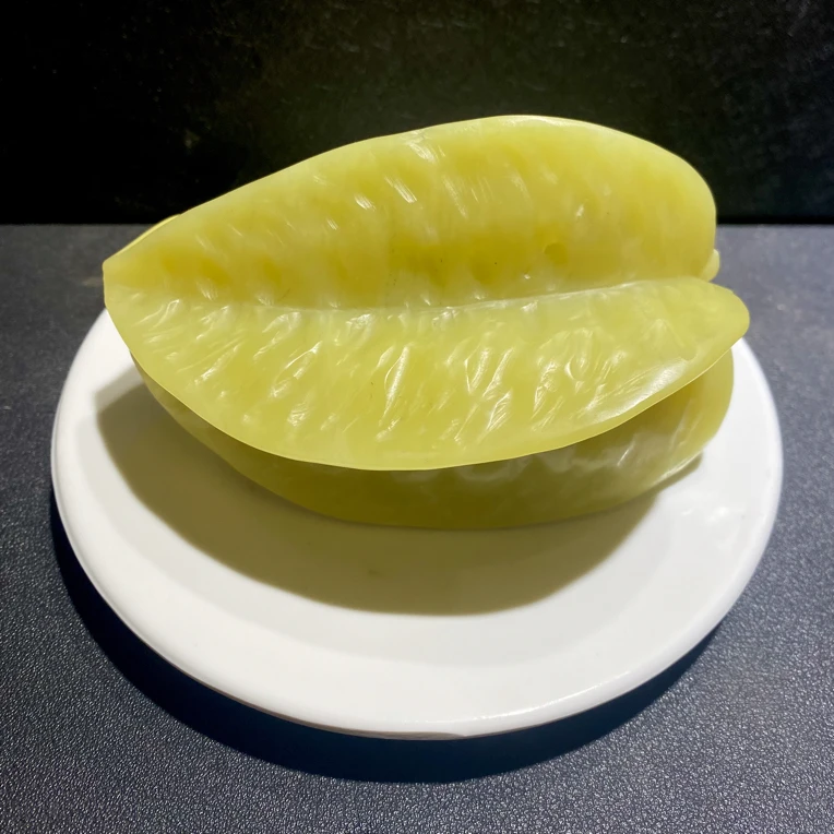 寿山石满汉全席杨桃纯手工雕刻天然一体雕