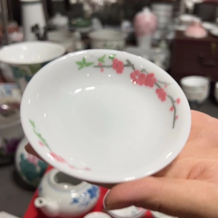 醴陵高温瓷釉下手绘10厘米