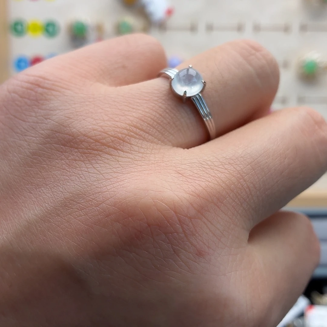 翡翠未镶嵌戒指天然缅甸翡翠A货