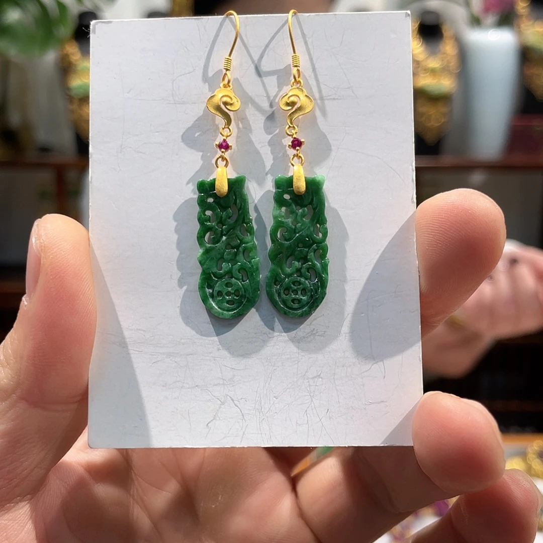 锦纶铁合金耳坠耳饰