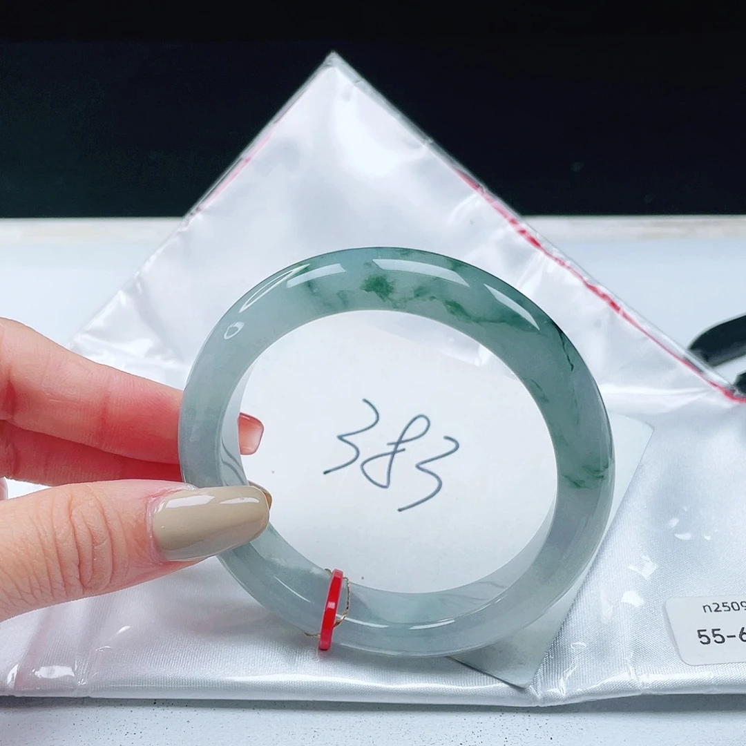 翡翠未镶嵌手镯55+正圈