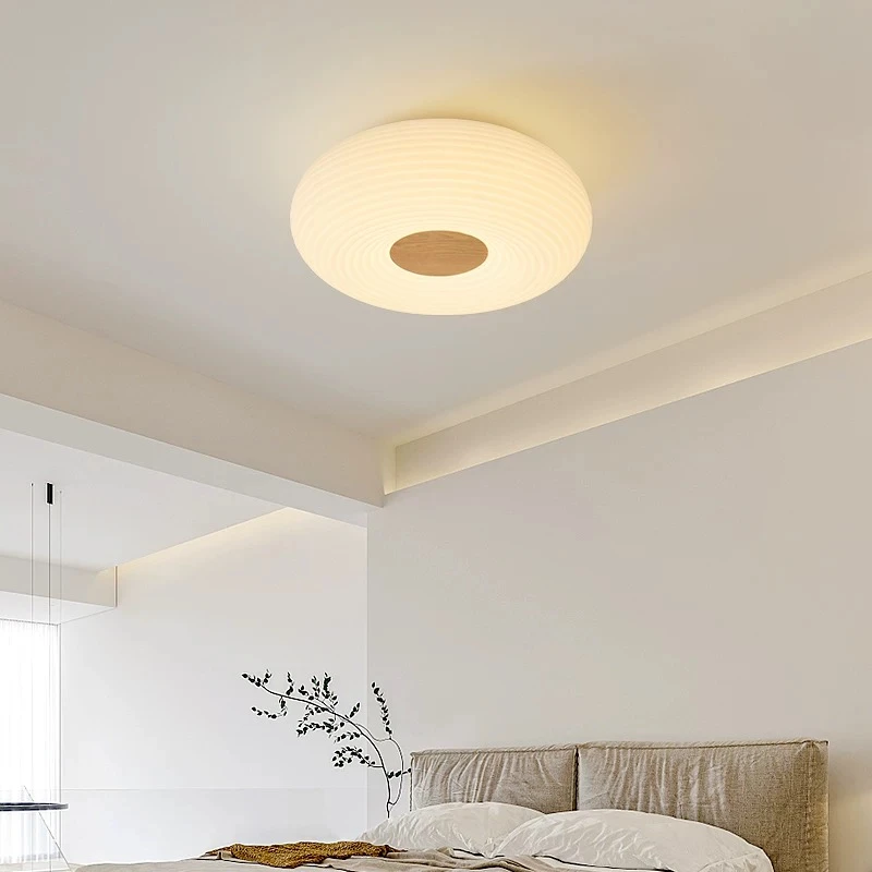 卧室灯吸顶灯奶油风现代简约主卧灯北欧风2025年新款房间轻奢灯具