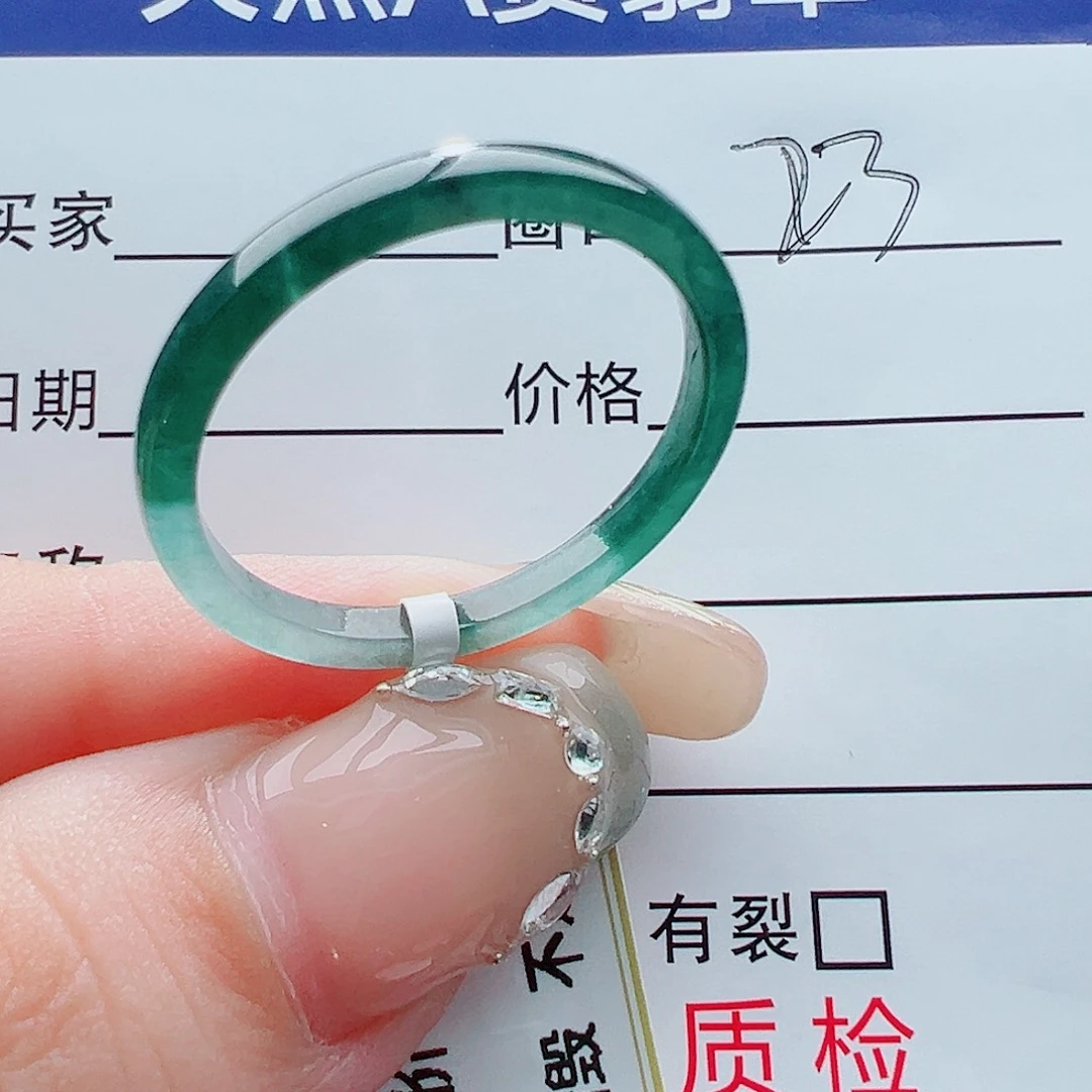 未镶嵌戒指翡翠嘟**麻戒圈