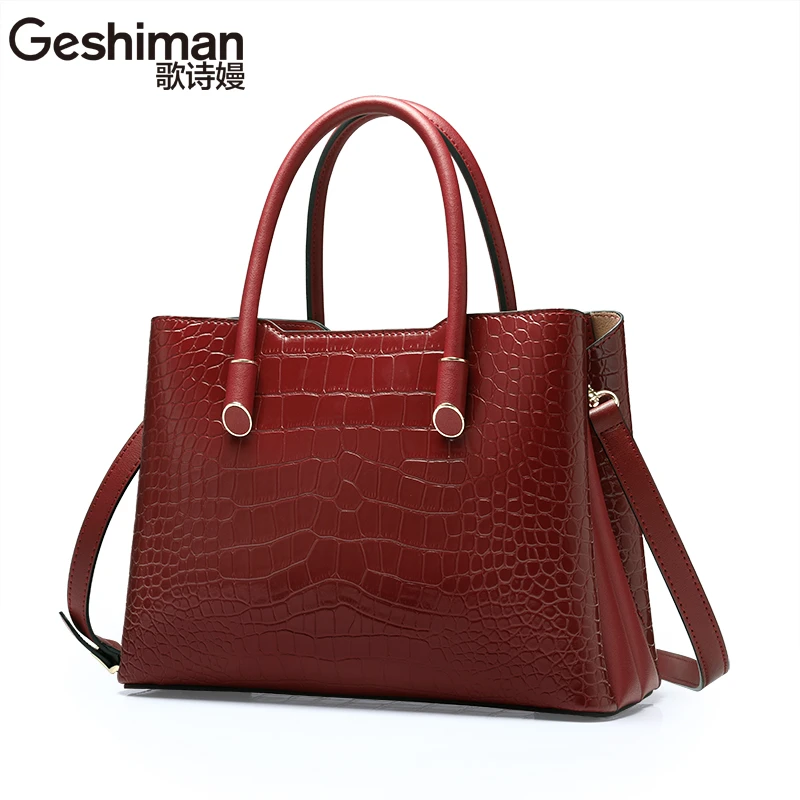 头层真皮牛皮包包喜婆婆妈妈包婚宴大气手提包气质轻奢时尚女士包