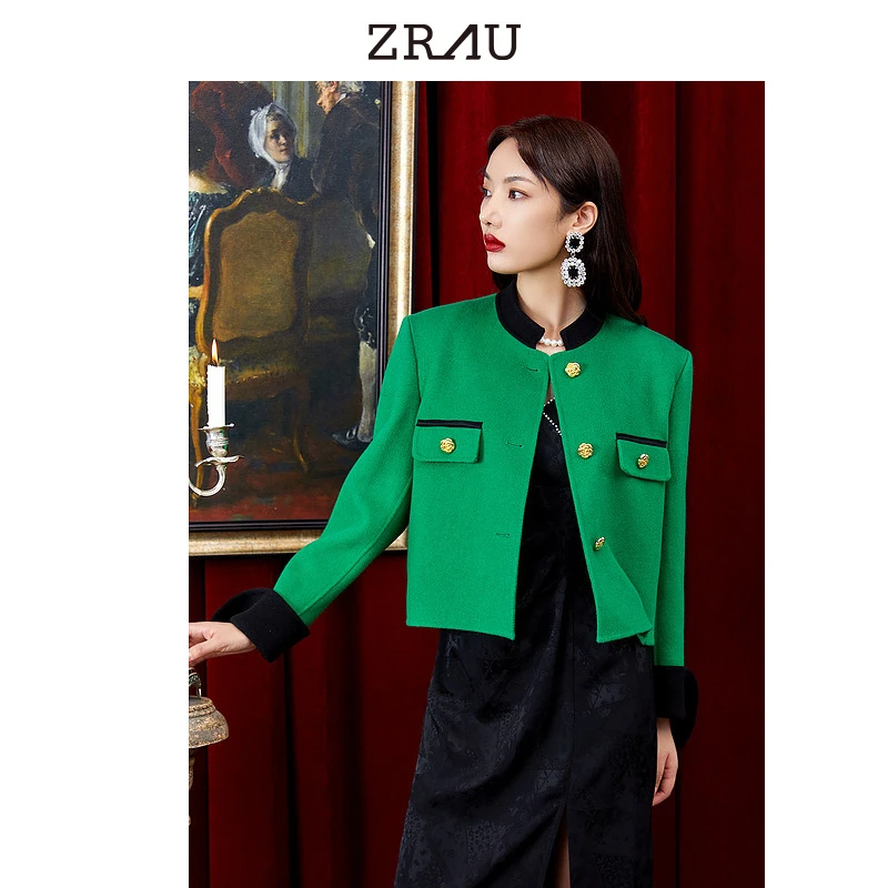 ZRAU气质百搭显白复古短款外套91080011535