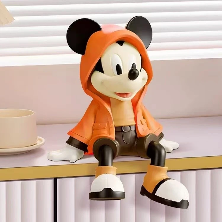 大号坐姿披风米奇新款创意桌面摆件办公室房间玄关酒柜潮玩装饰品