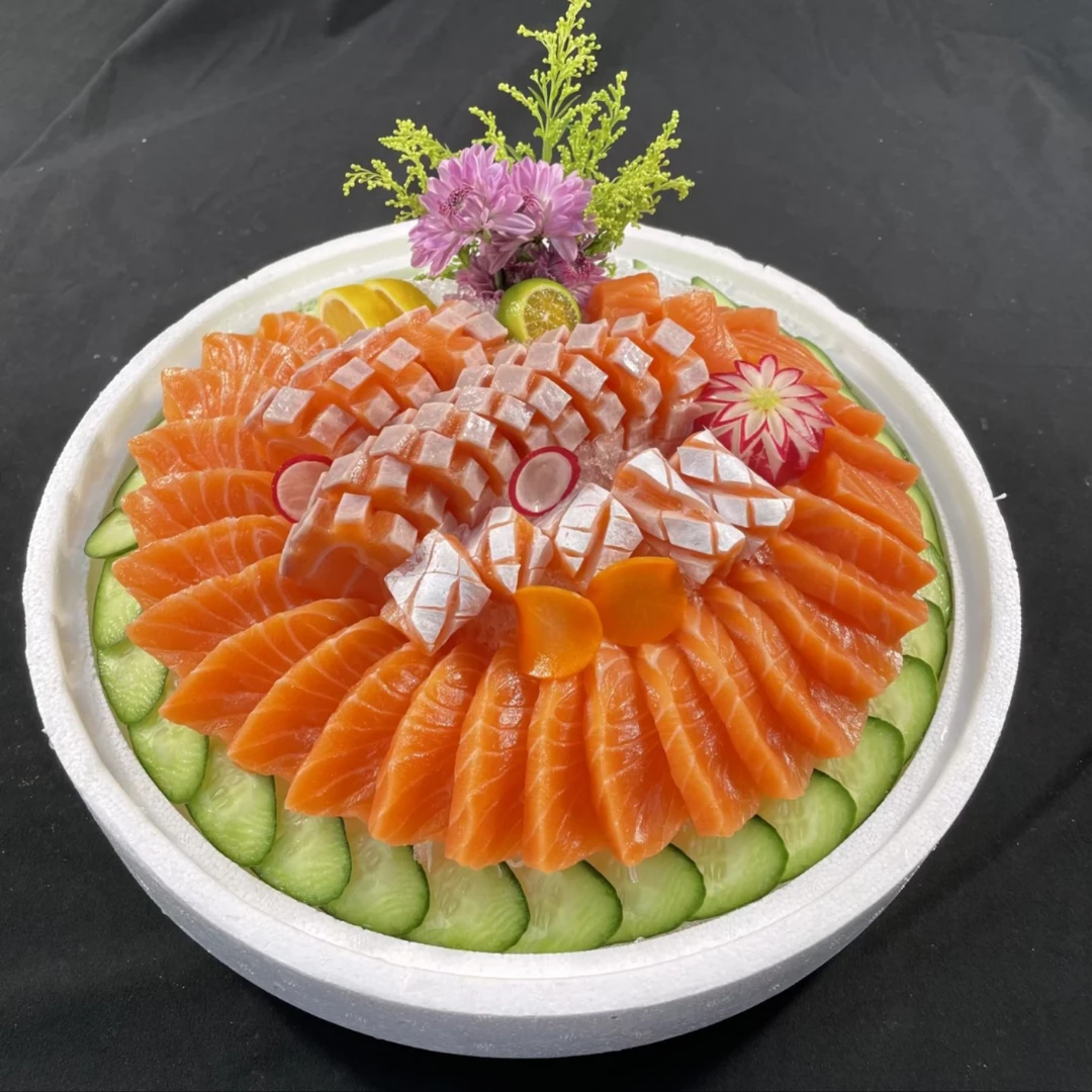 三文鱼半肉半腩约半斤