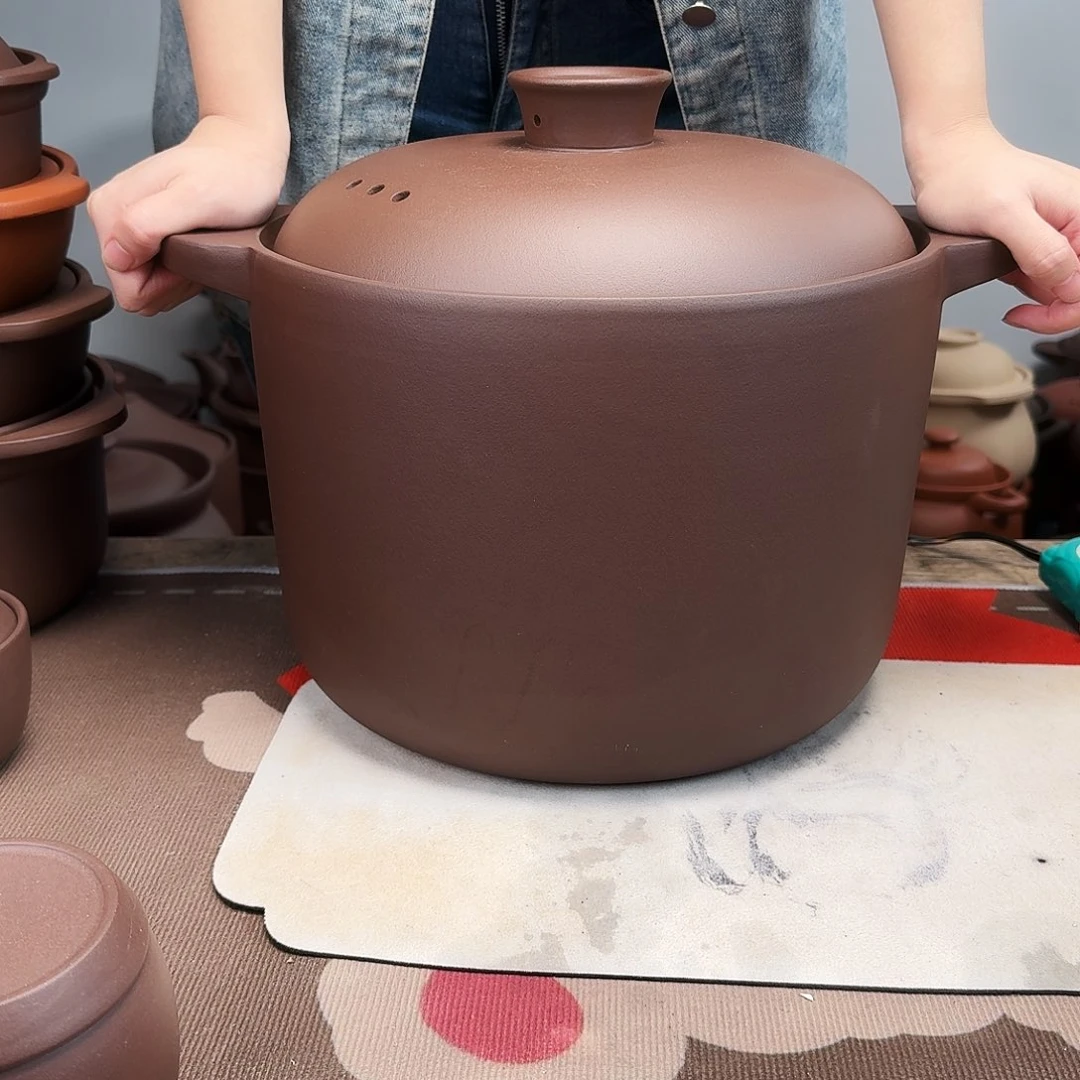紫砂砂锅12升微微瑕