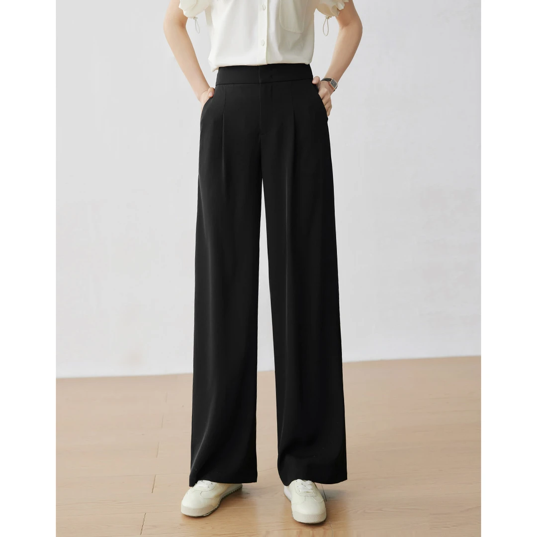 【达人专属】朗文斯汀时尚百搭显瘦宽松休闲裤DTYK4203C03079