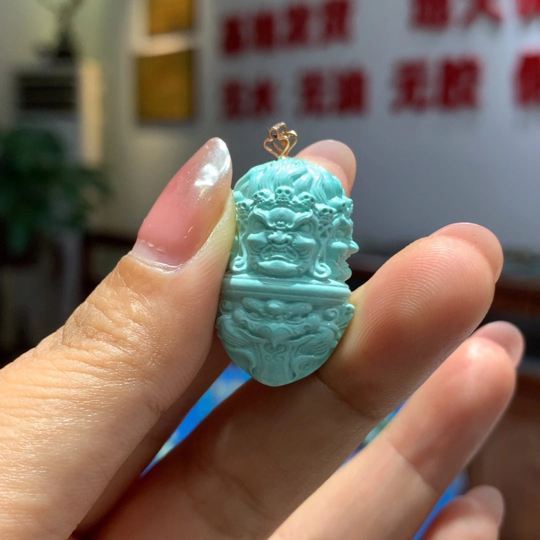 绿松石未镶嵌配饰哈*落