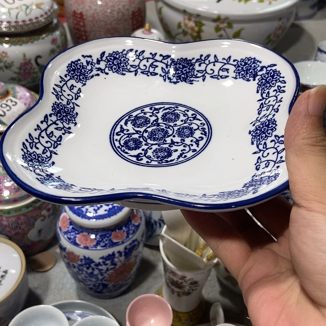 小***瓜瓷片景德镇陶瓷盆6个