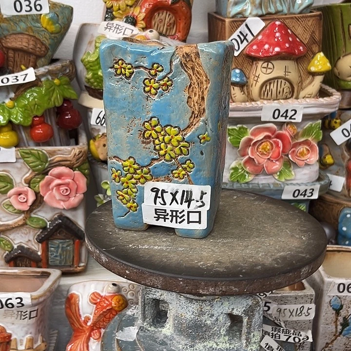 粗陶材质多肉花盆