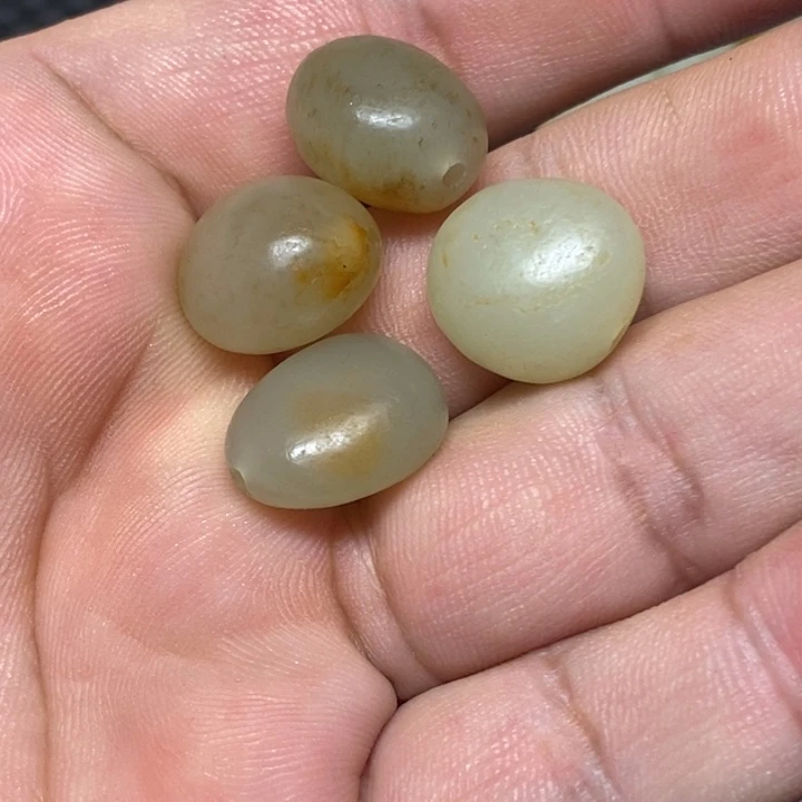 和田玉未镶嵌挂件夏*