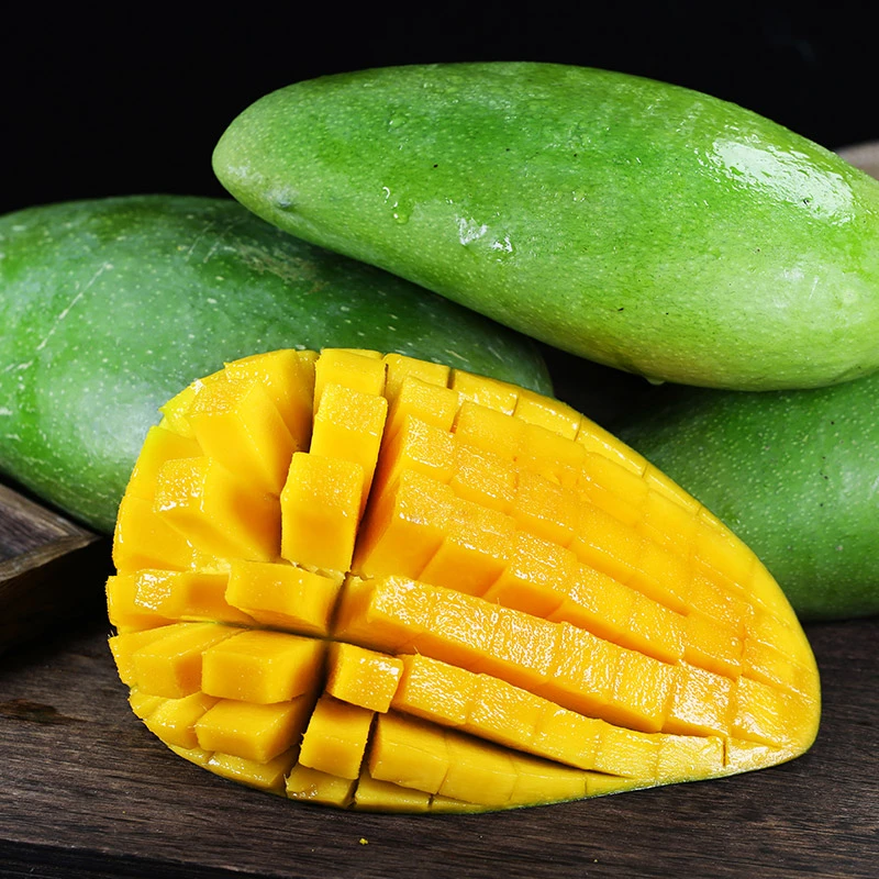越南大青芒青皮金煌芒生熟两吃脆甜多汁应季水果新鲜采摘包邮