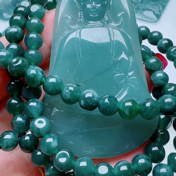 翡翠未镶嵌颈饰ty5788