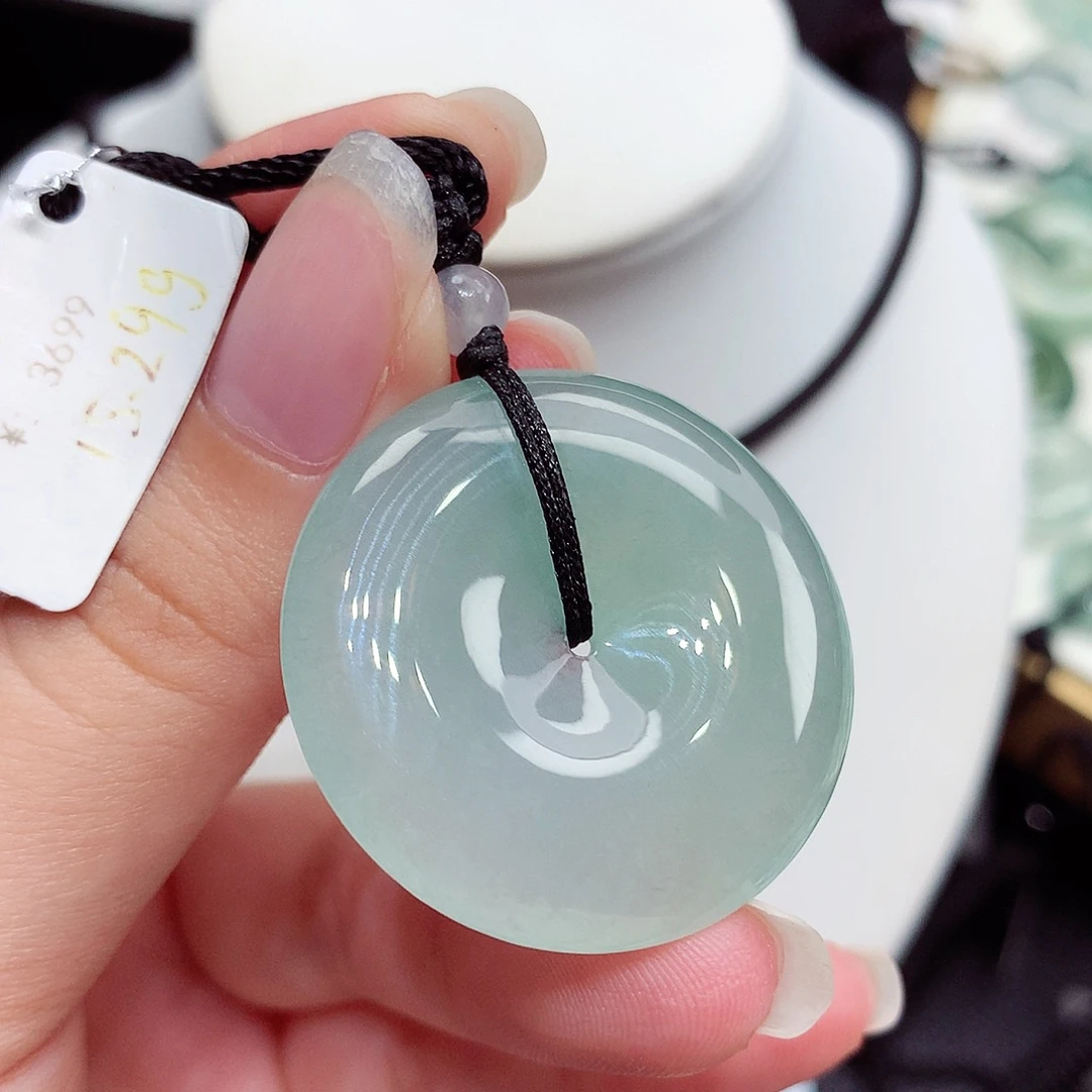 翡翠未镶嵌颈饰翡翠38，32.6/6